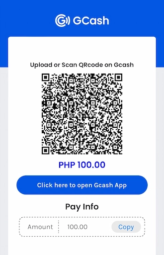 Step 5: Open the GCash e-wallet app and pay by scanning the QR code.