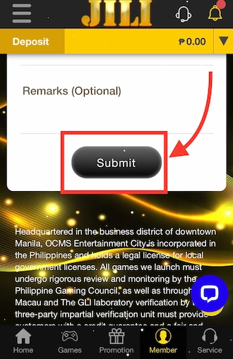 Step 3: click the Submit button.